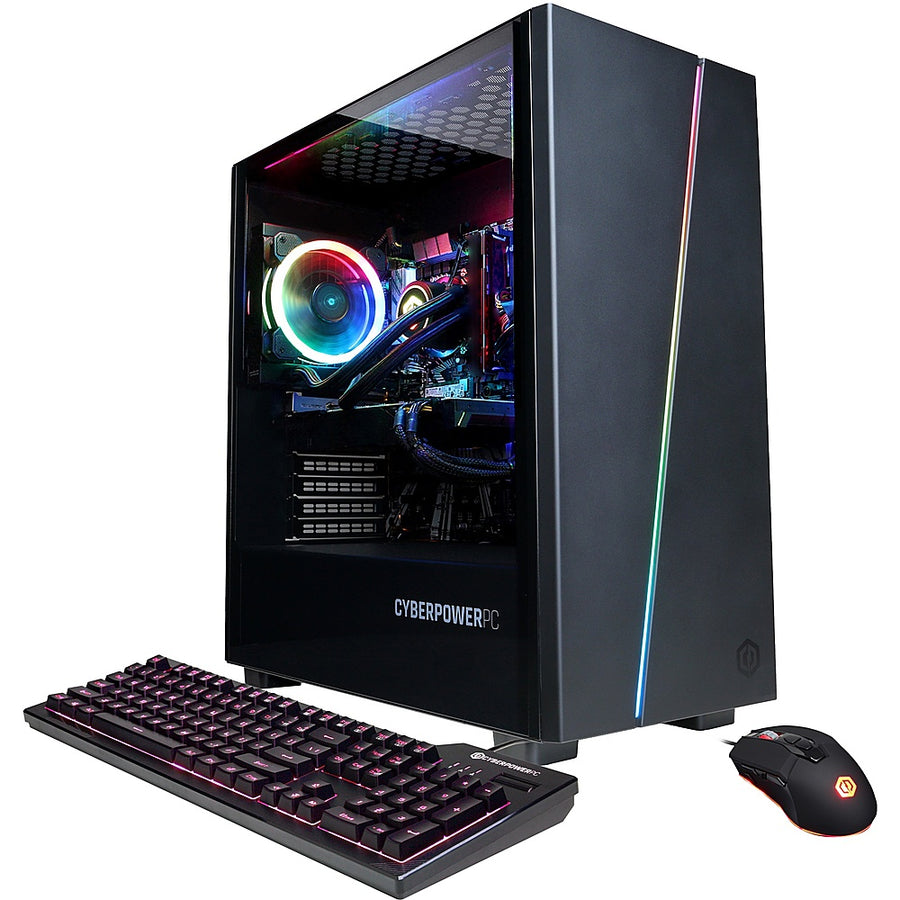 CyberPowerPC - Gamer Supreme Gaming Desktop - Intel Core i7-13700F - 16GB Memory - NVIDIA GeForce RTX 4060 - 2TB SSD - Black_0