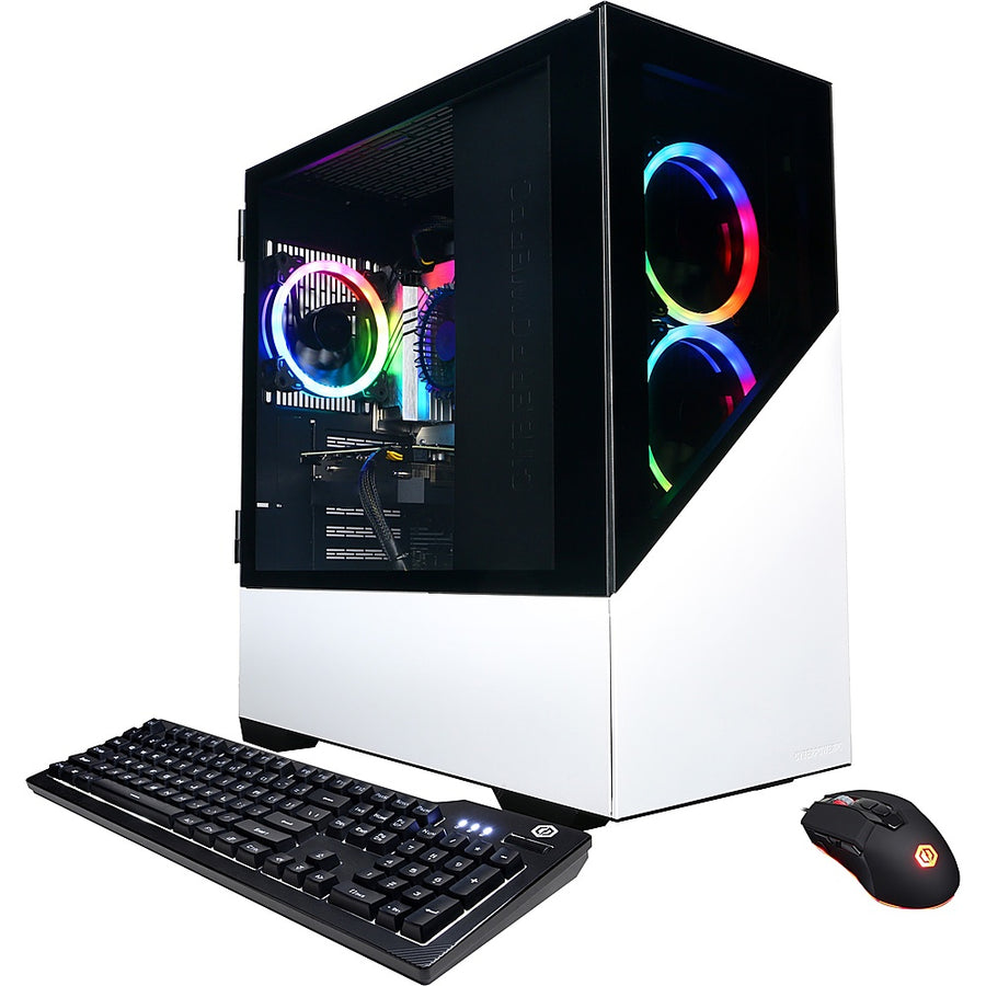 CyberPowerPC - Gamer Master Gaming Desktop - AMD Ryzen 7 7700 - 16GB Memory - NVIDIA GeForce RTX 4060 - 2TB SSD - White_0