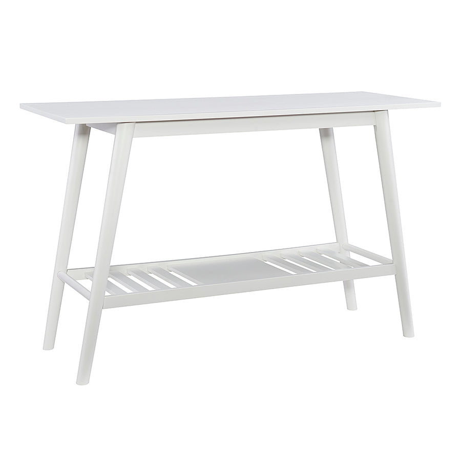 Linon Home Décor - Clayborn Console Table With Shelf - White_0