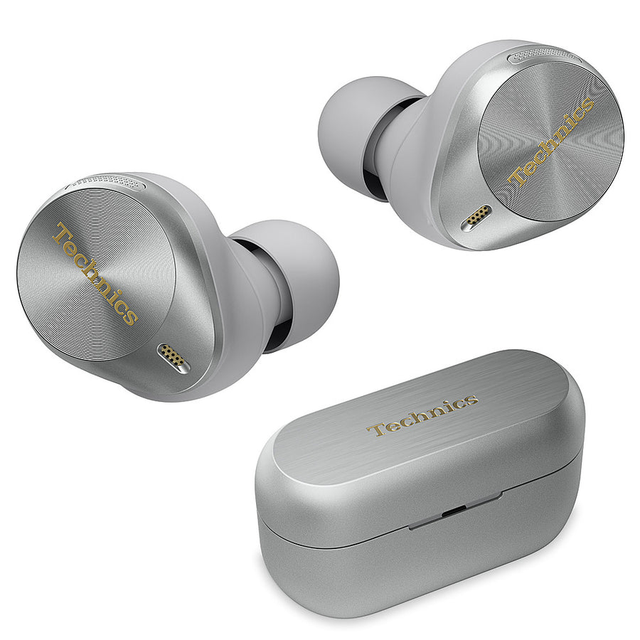 Panasonic - Technics Premium HiFi True Wireless Earbuds with Noise Cancelling, 3 Device Multipoint Connectivity, Wireless Charging - Silver_0