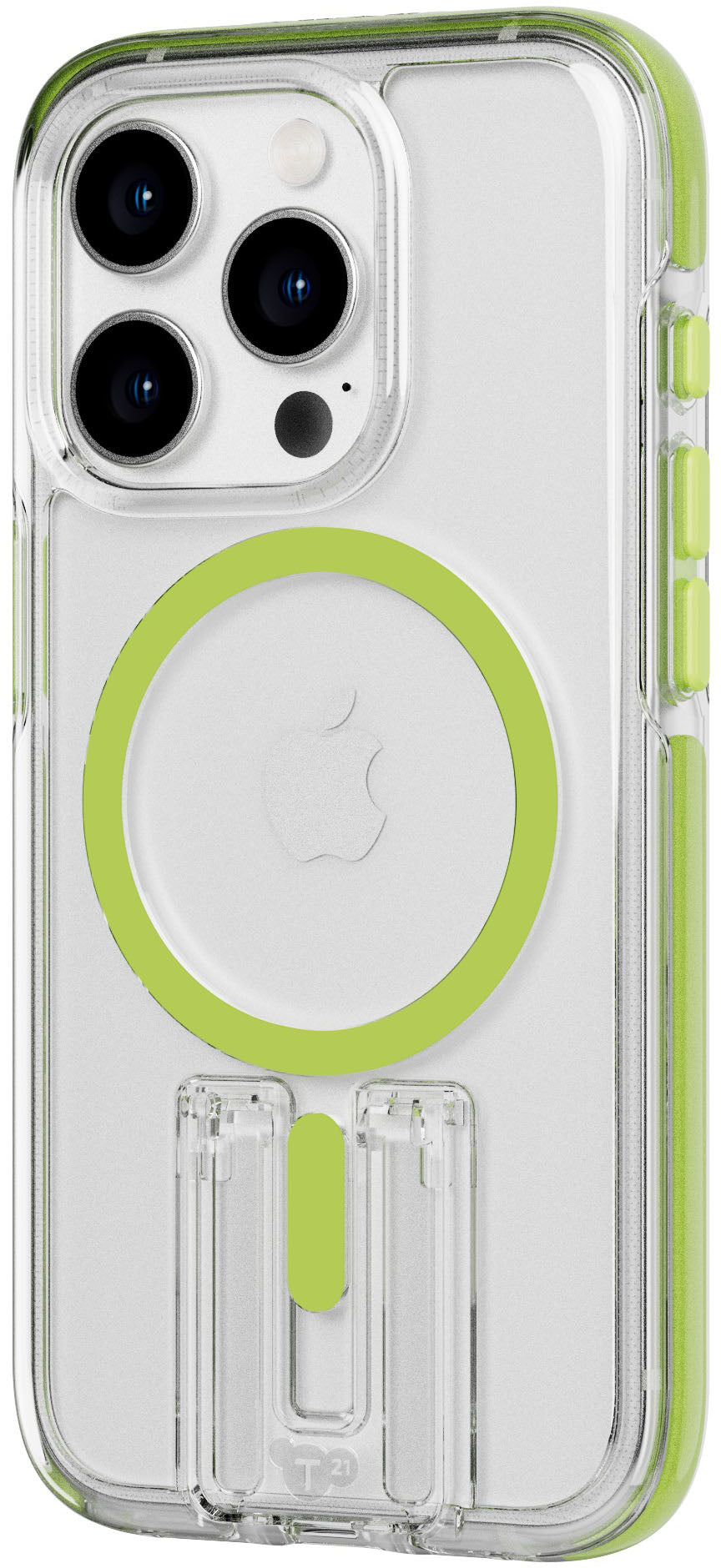 Tech21 - EvoCrystal Kick Case with MagSafe for Apple iPhone 15 Pro - Lime_1