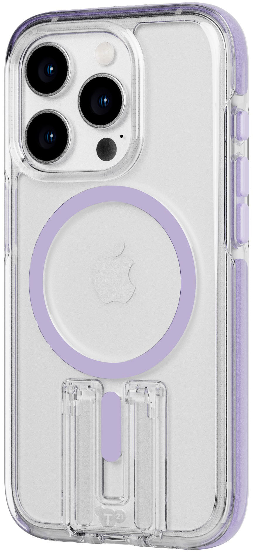 Tech21 - EvoCrystal Kick Case with  MagSafe for Apple iPhone 15 Pro - Lilac_1