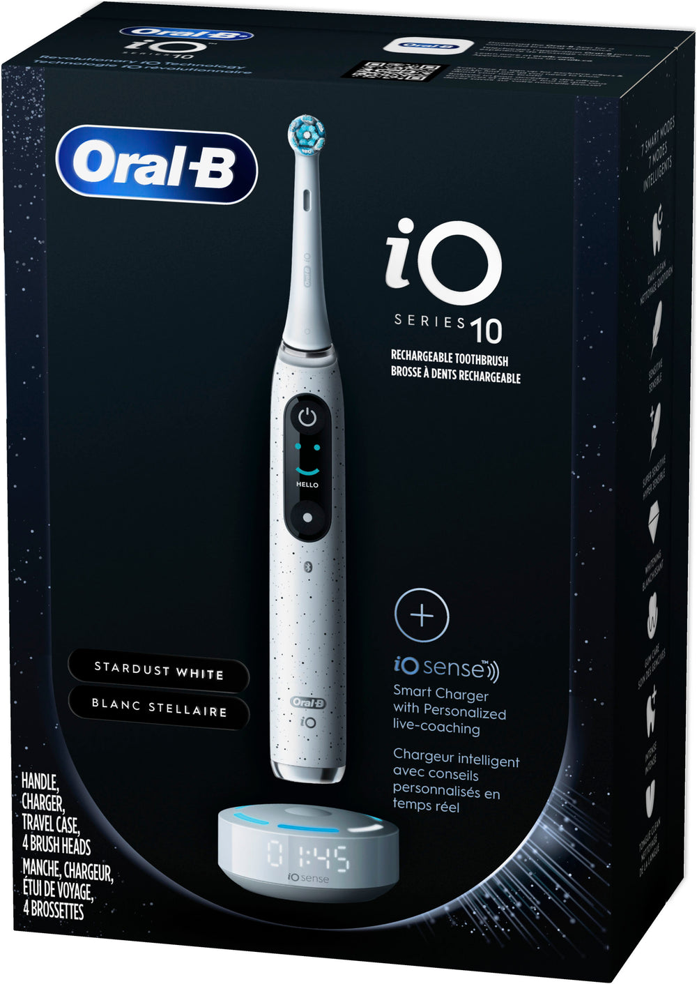 Oral-B - iO Series 10 Rechargeable Electric Toothbrush - White_1