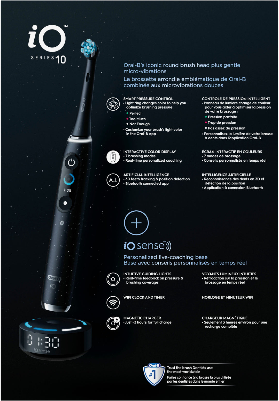 Oral-B - iO Series 10 Rechargeable Electric Toothbrush - Black_3