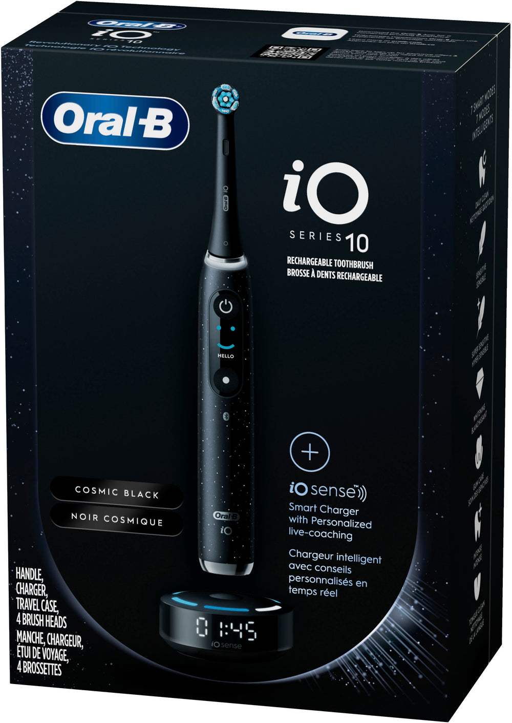 Oral-B - iO Series 10 Rechargeable Electric Toothbrush - Black_1