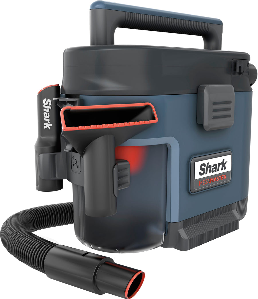 Shark - MessMaster Portable Wet/Dry Vacuum, 1 Gallon Capacity, Corded, Handheld, Perfect for Pets & Cars - Blue_0