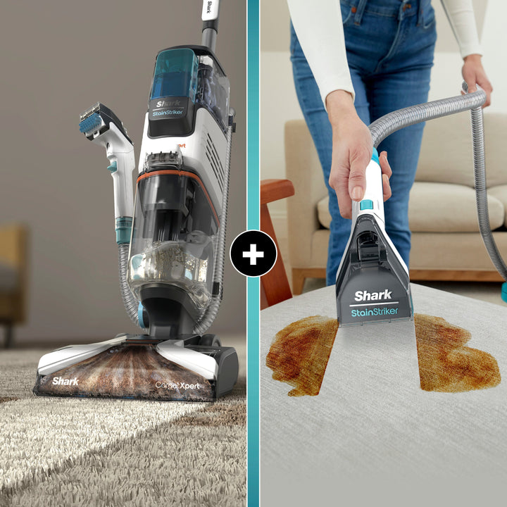 Shark - CarpetXpert with Stainstriker Technology Corded Upright Deep Carpet and Upholstery Cleaner with Built-in Spot Remover - White_2
