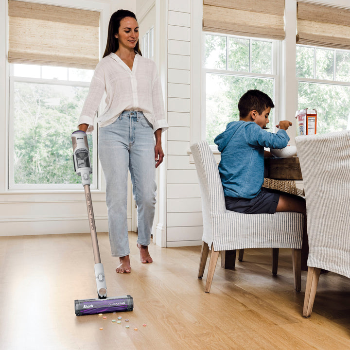 Shark - Detect Pro Auto-Empty System, Cordless Vacuum with QuadClean Multi-Surface Brushroll, HEPA Filter & 60-Minute Runtime - White/Beats Brass_6