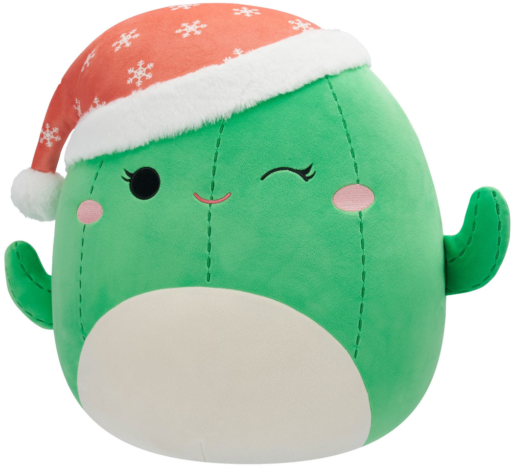 Jazwares - Squishmallows 16" Plush - Holiday - Cactus w/Santa Hat - Maritza_1