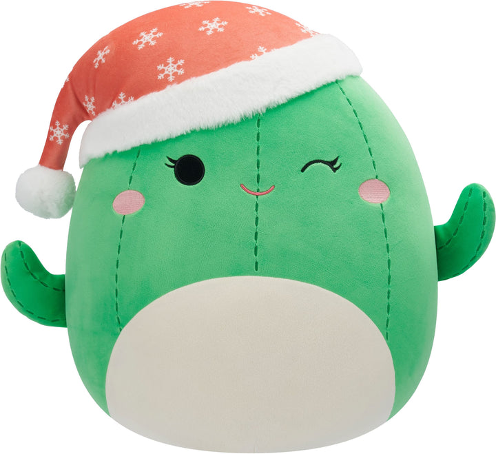 Jazwares - Squishmallows 16" Plush - Holiday - Cactus w/Santa Hat - Maritza_0