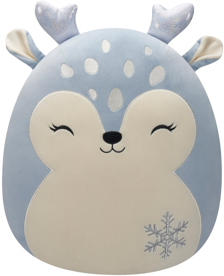 Jazwares - Squishmallows 16" Plush - Holiday Purple Fawn with Snowflake - Farryn_0