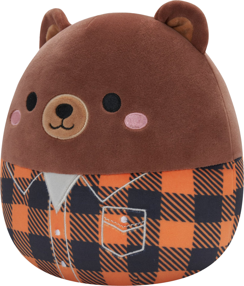 Jazwares - Squishmallows 16" Plush - Harvest Squad Brown Bear in Jacket - Omar_1