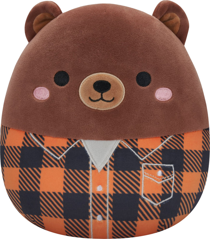 Jazwares - Squishmallows 16" Plush - Harvest Squad Brown Bear in Jacket - Omar_0