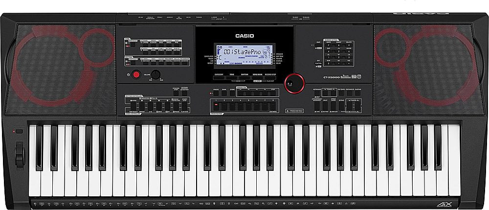 Casio CTX5000 Portable Keyboard with 61 Keys - Black_0