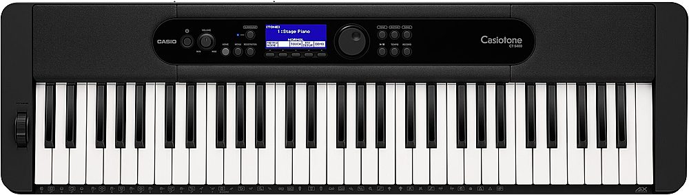 Casio CTS400 Portable Keyboard with Bluetooth - Black_0