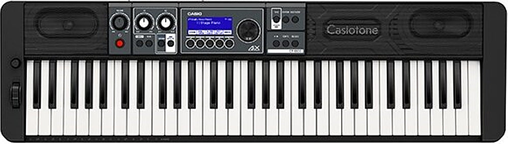 Casio CTS500 Premium Pack with 61 Key Keyboard, Stand, AC Adapter, and Headphones - Black_0