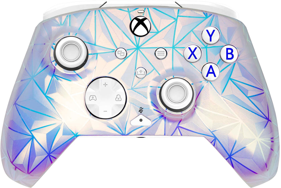 PDP - REMATCH Advanced Wired Controller for Xbox Series X|S/Xbox One/PC, Customizable, App Supported - Frosted Diamond_0
