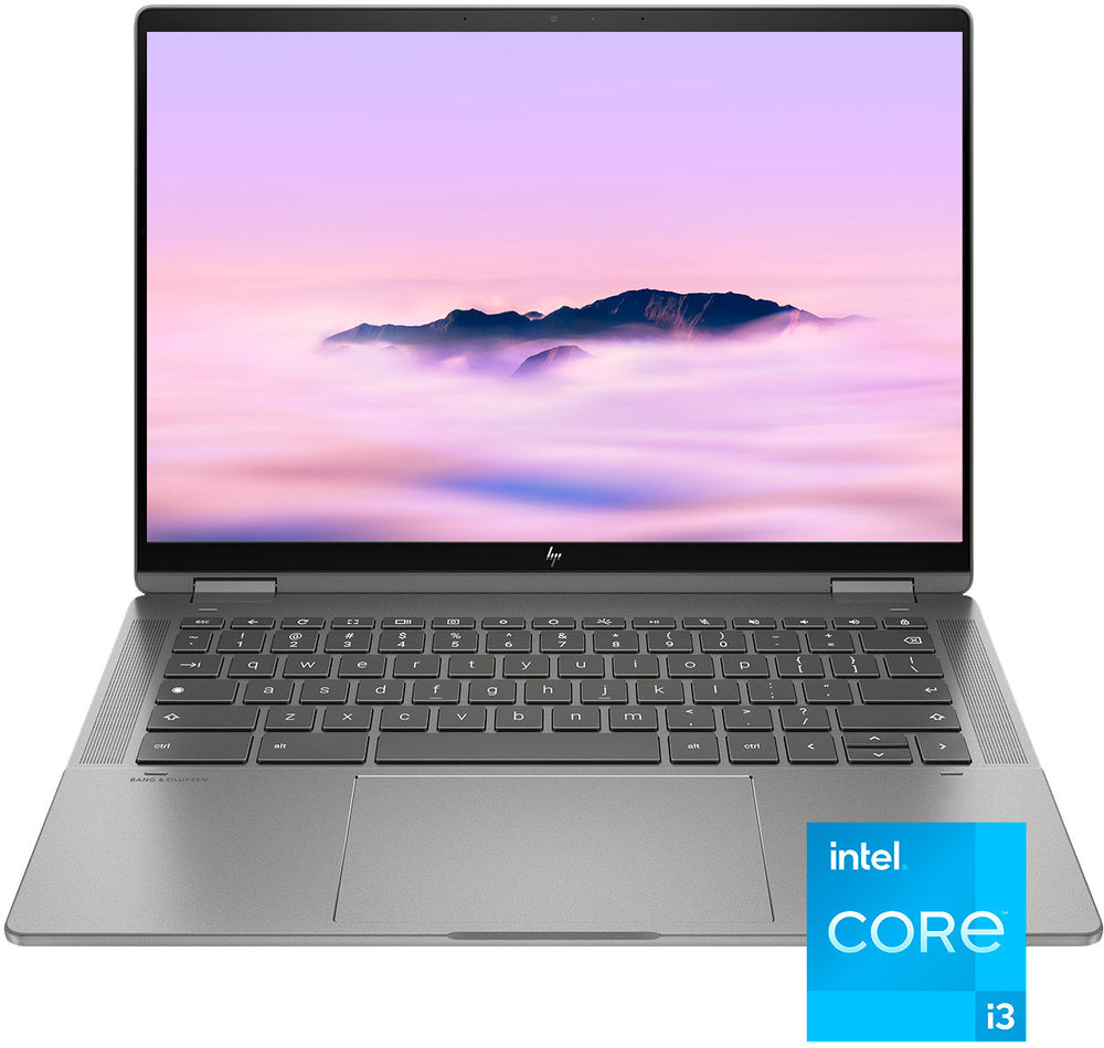 HP - 2-in-1 14" Wide Ultra XGA Touch-Screen Chromebook Plus Laptop - Intel Core i3 - 8GB Memory - 256GB SSD - Mineral Silver_1