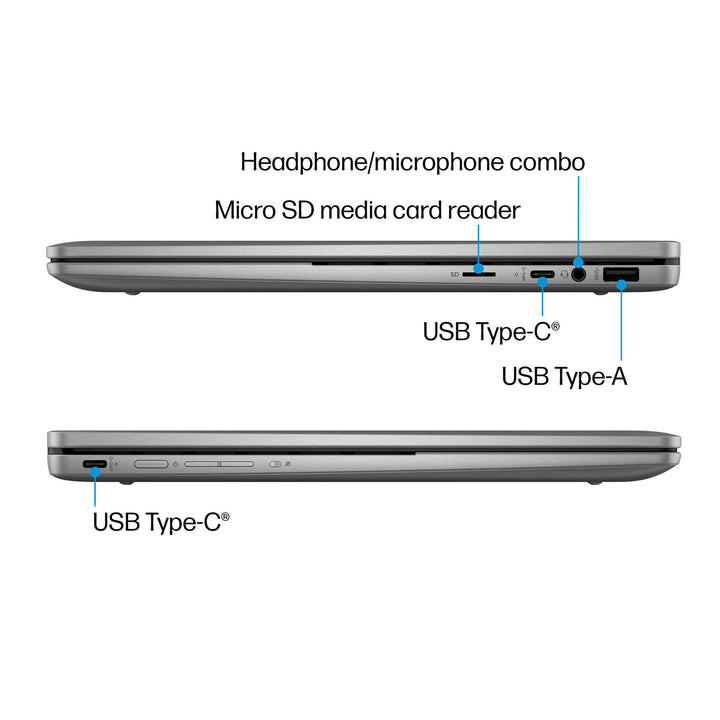 HP - 2-in-1 14" Wide Ultra XGA Touch-Screen Chromebook Plus Laptop - Intel Core i3 - 8GB Memory - 256GB SSD - Mineral Silver_10