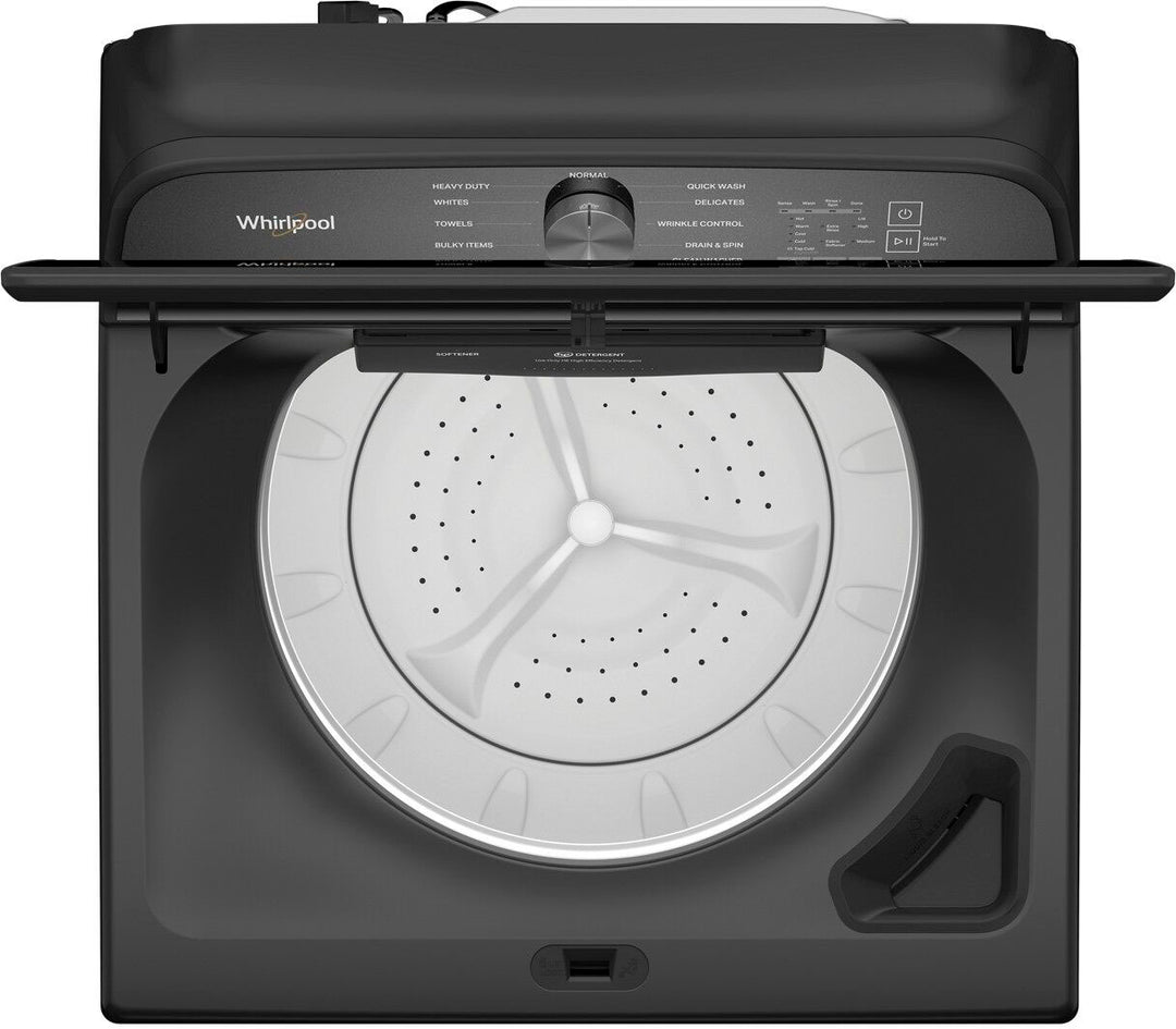 Whirlpool - 5.3 Cu. Ft. High Efficiency Top Load Washer with Deep Water Wash Option - Volcano Black_7