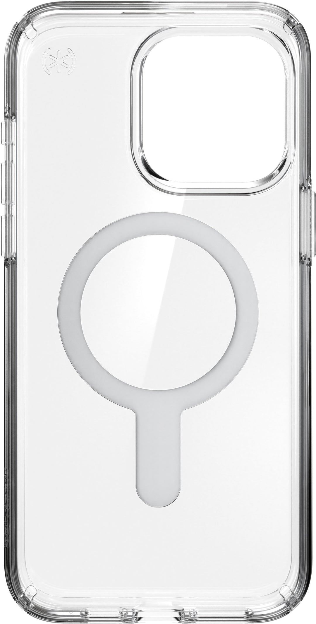 Speck - Presidio Perfect-Clear ClickLock Case with MagSafe for Apple iPhone 15 Pro Max - Clear/Chrome_4