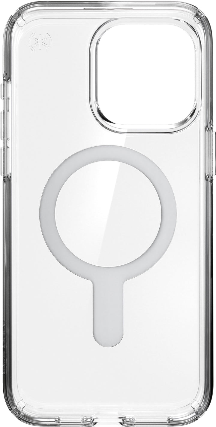 Speck - Presidio Perfect-Clear ClickLock Case with MagSafe for Apple iPhone 15 Pro Max - Clear/Chrome_4