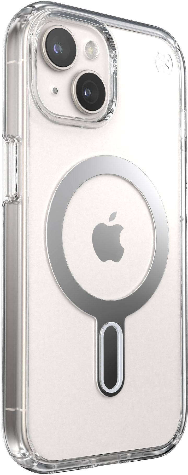 Speck - Presidio Perfect-Clear ClickLock Case with MagSafe for Apple iPhone 15/14/13 - Clear/Chrome_1