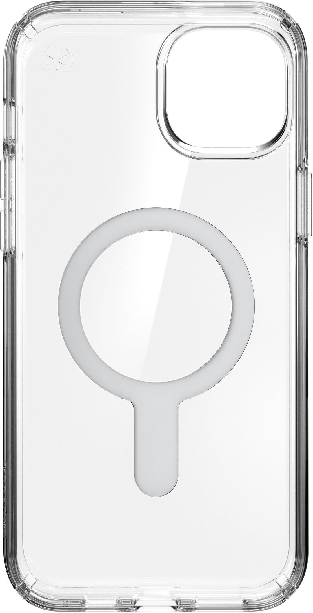 Speck - Presidio Perfect-Clear ClickLock Case with MagSafe for Apple iPhone 15 Plus/14 Plus - Clear/Chrome_3