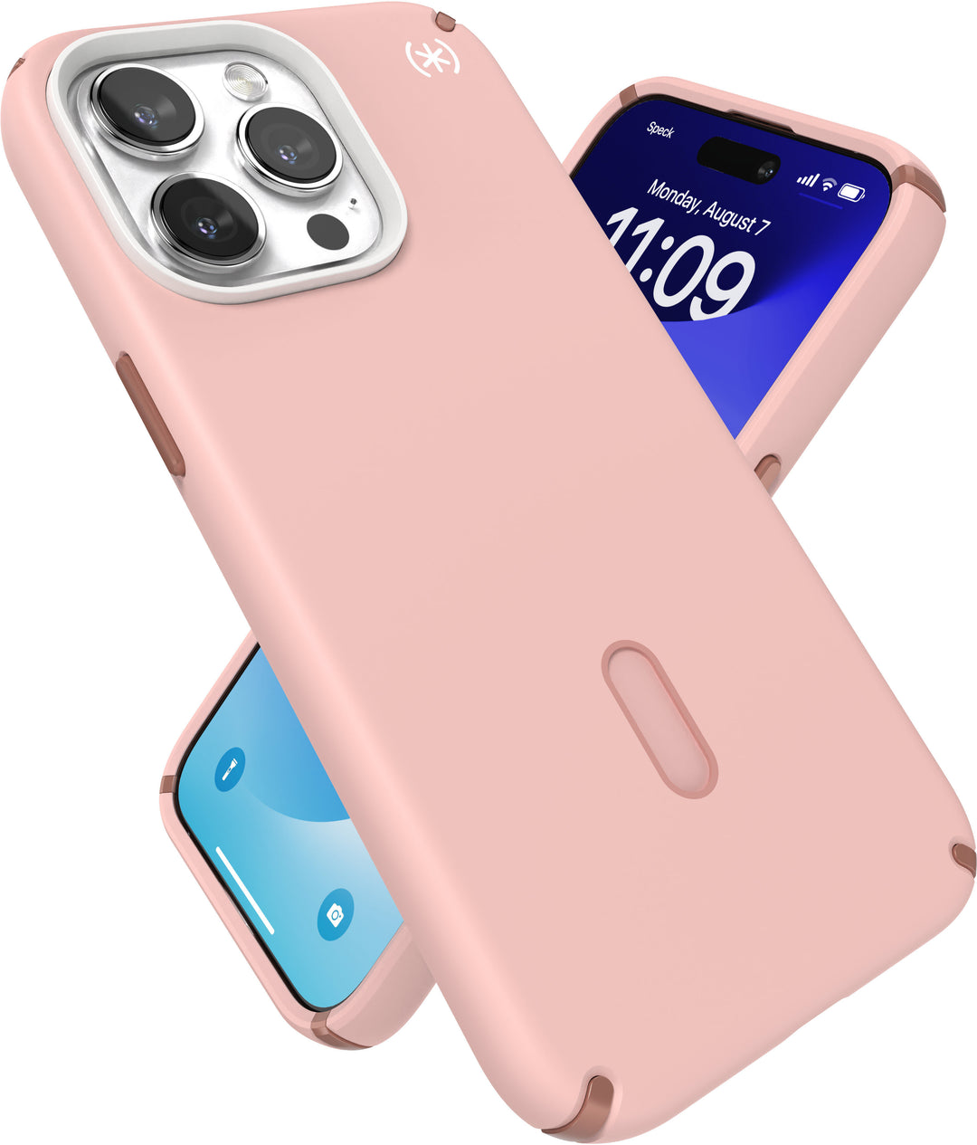 Speck - Presidio2 Pro ClickLock Case with MagSafe for Apple iPhone 15 Pro Max - Dahlia Pink/Rose Gold_6