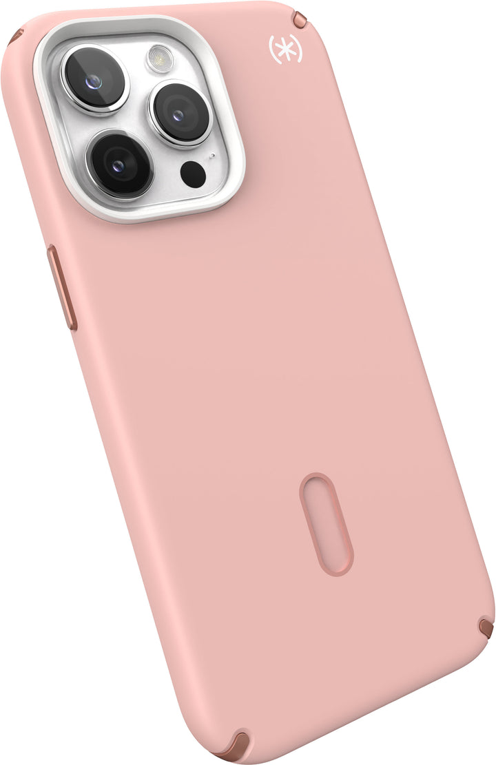 Speck - Presidio2 Pro ClickLock Case with MagSafe for Apple iPhone 15 Pro Max - Dahlia Pink/Rose Gold_3