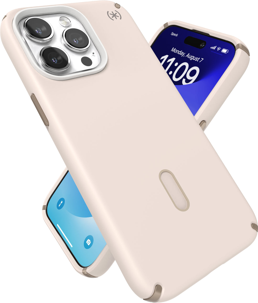 Speck - Presidio2 Pro ClickLock Case with MagSafe for Apple iPhone 15 Pro Max - Bleached Bone/Heirloom Gold_6