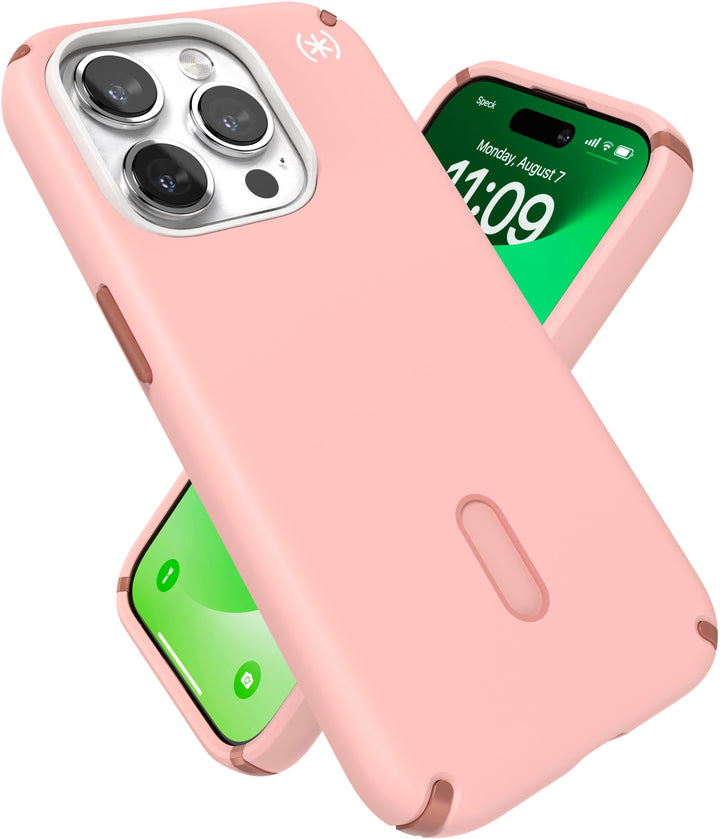 Speck - Presidio2 Pro ClickLock Case with Magsafe for Apple iPhone 15 Pro - Dahlia Pink/Rose Gold_6