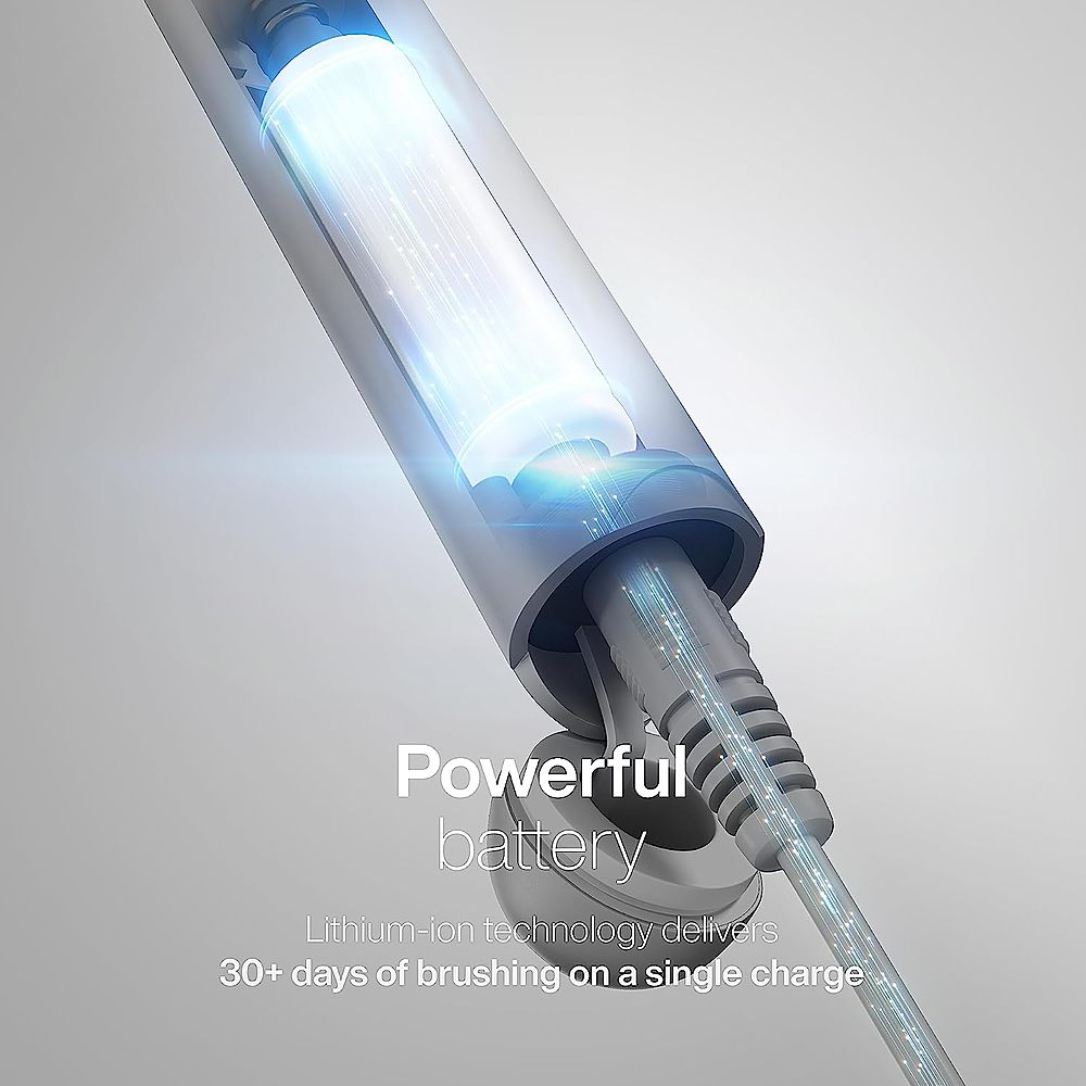 AquaSonic Icon Rechargeable Power Toothbrush | Magnetic Holder & Slim Travel Case - Optic White - white_4