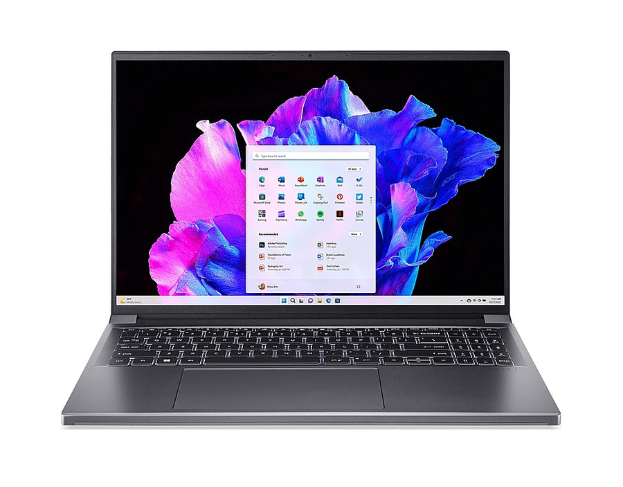 Acer - Swift X 16 - 16" 2560x1600 165Hz Laptop – AMD Ryzen 7 7840HS – NVIDIA GeForce RTX 3050 - 16GB LPDDR5 – 1TB Gen4 SSD - Steel Gray_0