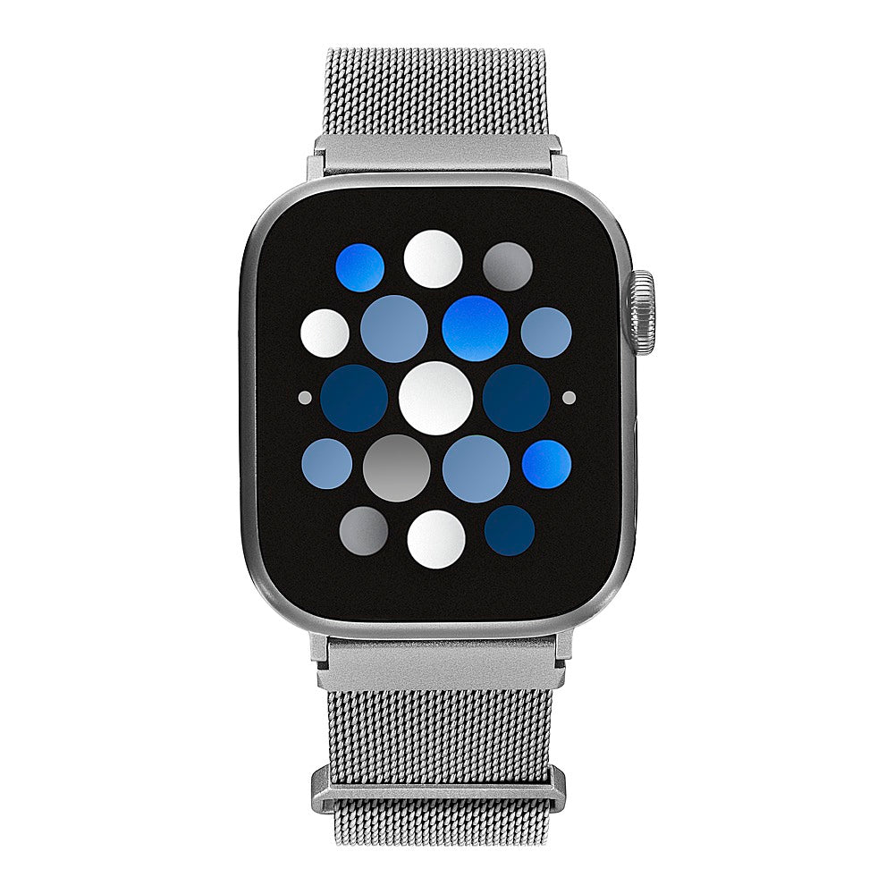 Insignia™ - Stainless Steel Mesh Band for Apple Watch 38mm, 40mm and 41mm (All Series) - Silver_6