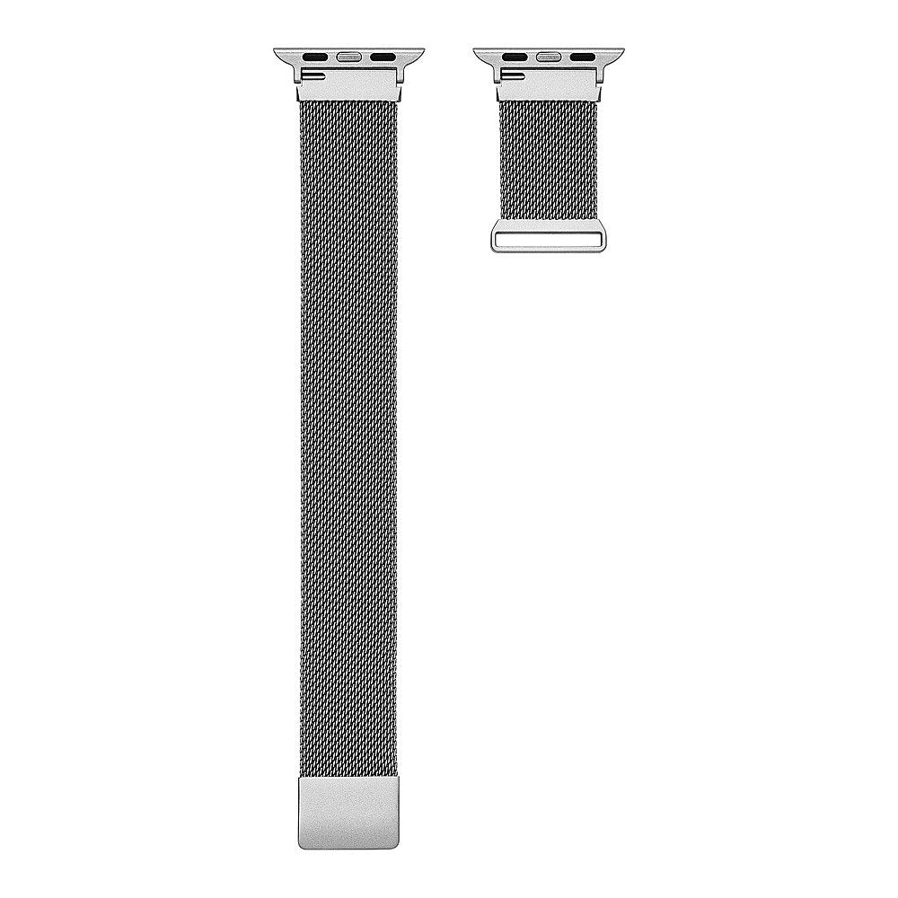 Insignia™ - Stainless Steel Mesh Band for Apple Watch 38mm, 40mm and 41mm (All Series) - Silver_3