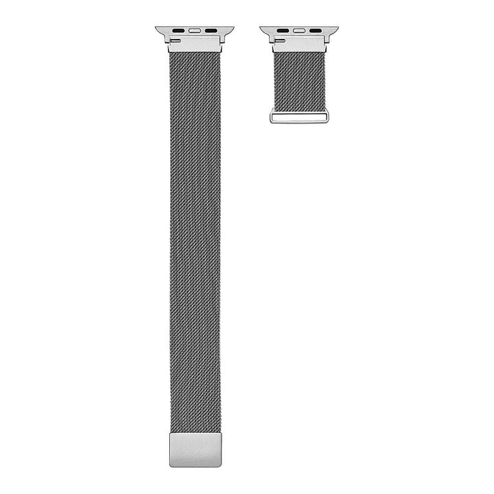 Insignia™ - Stainless Steel Mesh Band for Apple Watch 42mm, 44mm, 45mm and Apple Watch Ultra 49mm (All Series) - Silver_3
