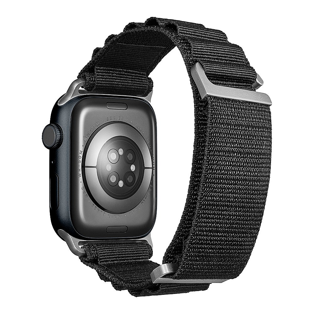 Insignia™ - Rugged Nylon Band for Apple Watch 42mm, 44mm, 45mm and Apple Watch Ultra 49mm (All Series) - Black_5