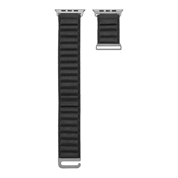 Insignia™ - Rugged Nylon Band for Apple Watch 42mm, 44mm, 45mm and Apple Watch Ultra 49mm (All Series) - Black_3