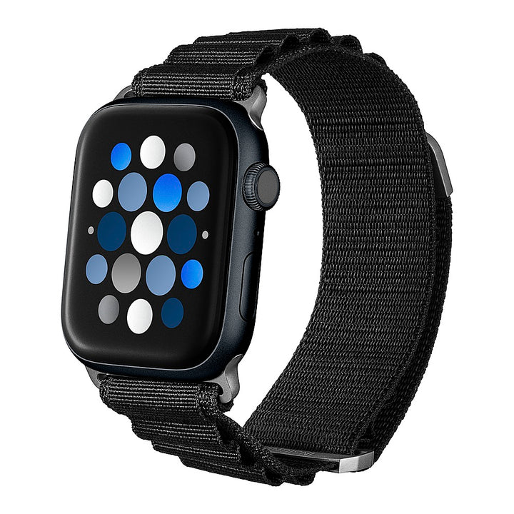 Insignia™ - Rugged Nylon Band for Apple Watch 42mm, 44mm, 45mm and Apple Watch Ultra 49mm (All Series) - Black_1