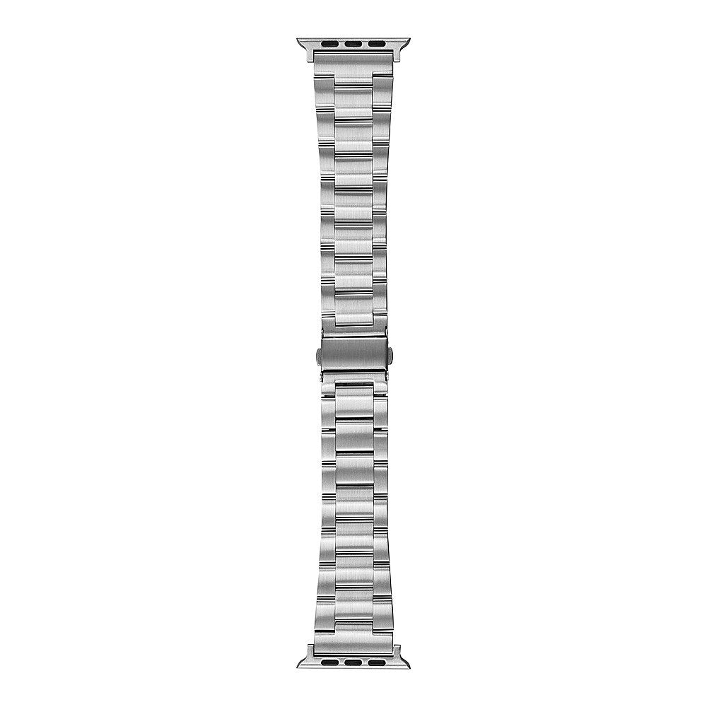 Insignia™ - Stainless Steel Link Band for Apple Watch 42mm, 44mm, 45mm and Apple Watch Ultra 49mm (All Series) - Silver_4