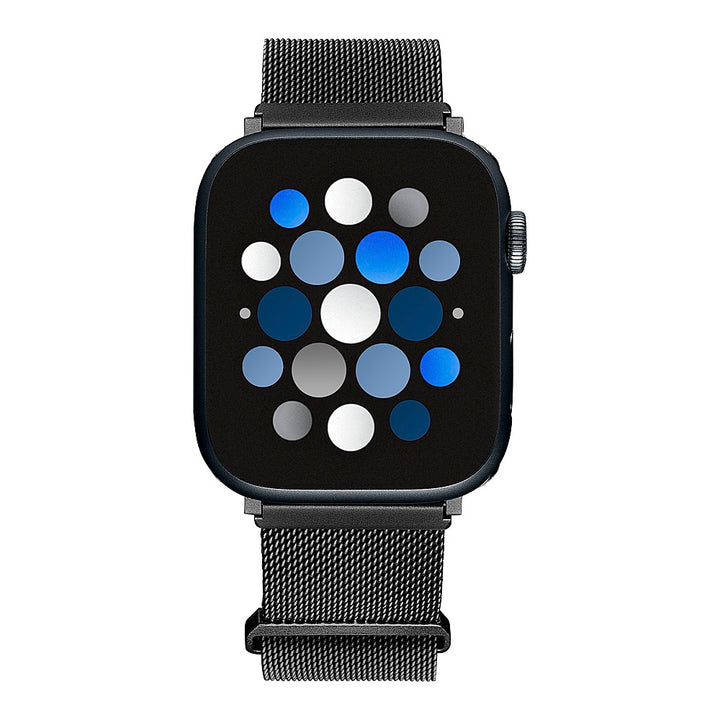 Insignia™ - Stainless Steel Mesh Band for Apple Watch 42mm, 44mm, 45mm and Apple Watch Ultra 49mm (All Series) - Midnight Aluminum_6