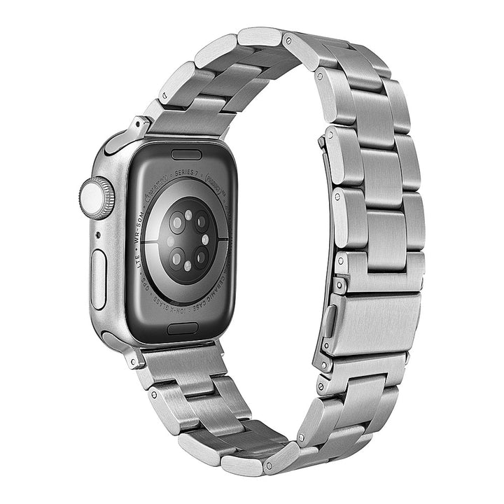Insignia™ - Stainless Steel Link Band for Apple Watch 38mm, 40mm and 41mm (All Series) - Silver_5
