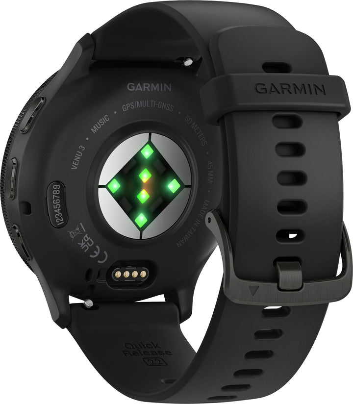Garmin - Venu 3 GPS Smartwatch 45 mm Fiber-reinforced polymer - Stainless Steel and Black_3