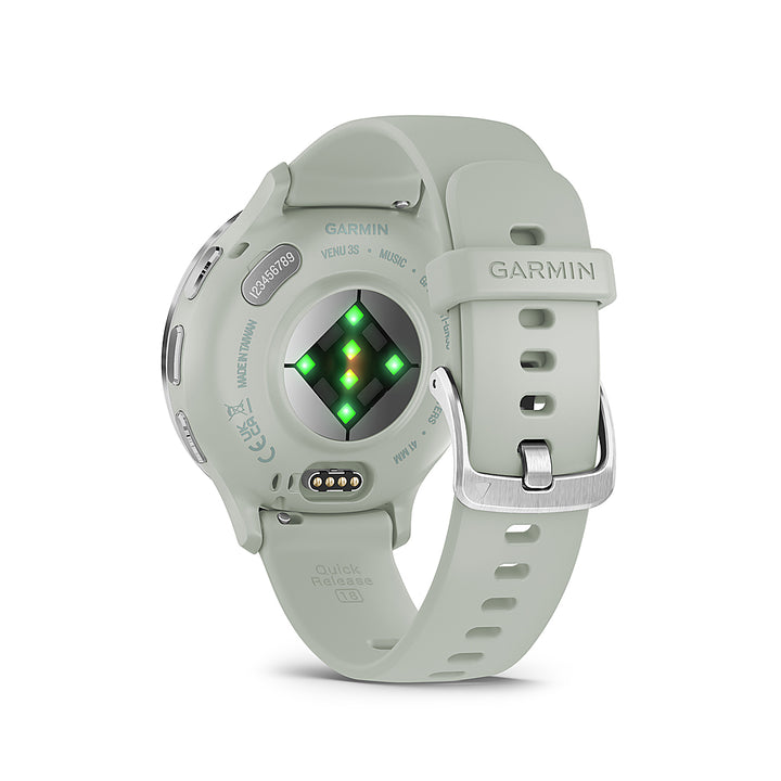 Garmin - Venu 3S GPS Smartwatch 41 mm Fiber-reinforced polymer - Stainless Steel and Sage Gray_3