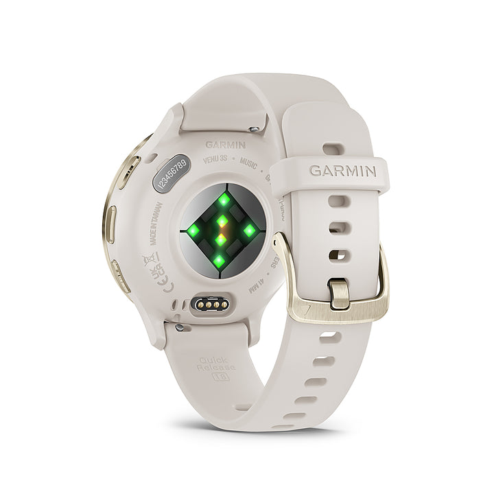 Garmin - Venu 3S GPS Smartwatch 41 mm Fiber-reinforced polymer - Stainless Steel and Ivory_3
