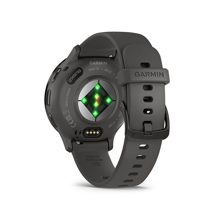Garmin - Venu 3S GPS Smartwatch 41 mm Fiber-reinforced polymer - Stainless Steel and Pebble Gray_3