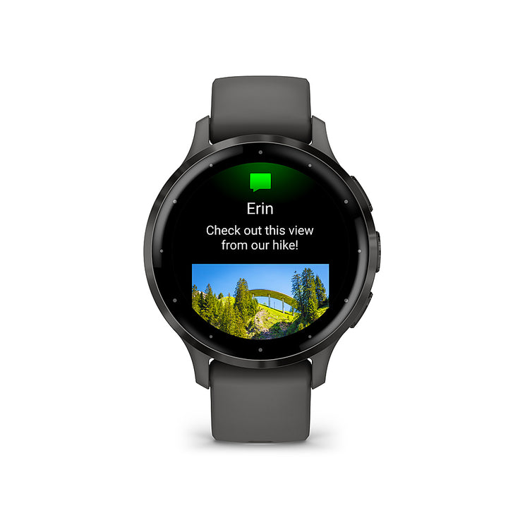 Garmin - Venu 3S GPS Smartwatch 41 mm Fiber-reinforced polymer - Stainless Steel and Pebble Gray_2