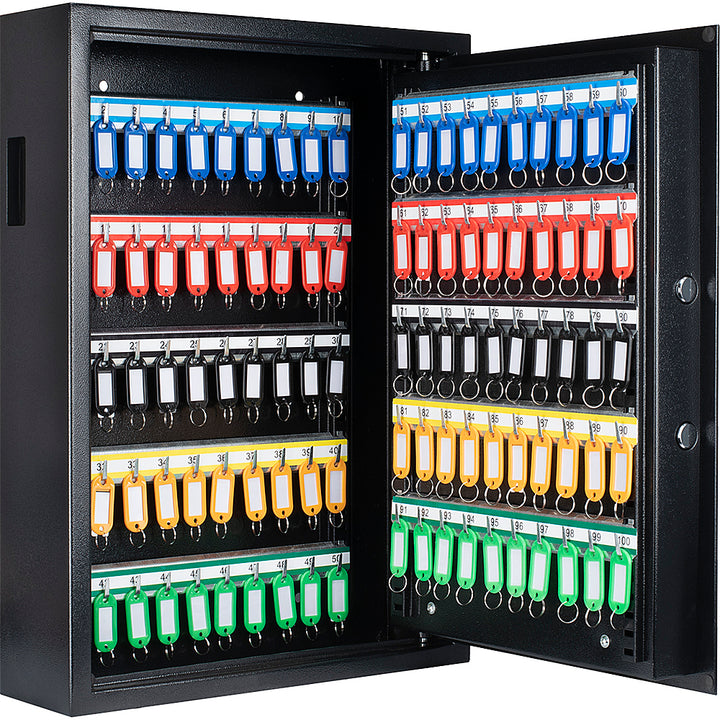 Barska - 100 Key Cabinet Digital Wall Safe - Black_0