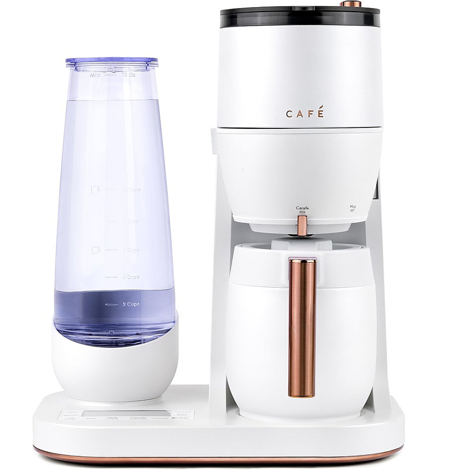 Café - Grind & Brew Smart Coffee Maker with Gold Cup Standard - Matte White_0